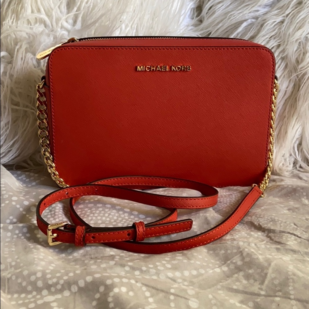 Michael Kors coral large cross body